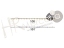 Tira cadena strass 796000 ancho 14