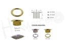 Ollados y arandelas laton talla 27