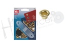 Ojetes 4 mm laton dorado +herramienta