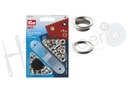 Ojetes y arandelas color plata 5 mm