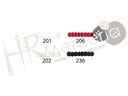 Lentejuela cubeta 6 mm 30141 solid 50 m