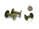 Carrete 95x120mm madera 4832 Pack 4 ud.