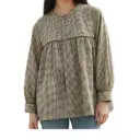 Bluson fallero cuadro marron